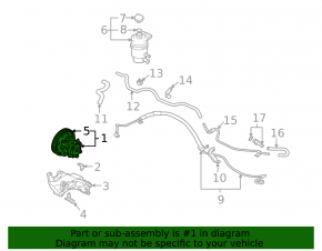Power steering pump Mitsubishi Lancer 10-17