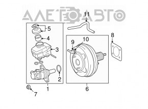 Vacuum Booster Lexus IS250 06-13 AWD