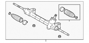 Lexus Hs250h 10-12 Power Steering Rack