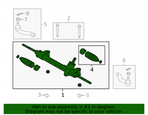 Lexus Hs250h 10-12 Power Steering Rack