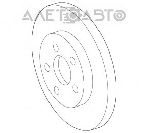 Brake disc front left Chrysler Pacifica 17-330/28mm