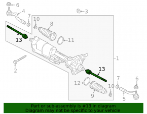 Left steering rod for Audi E-Tron 19-23