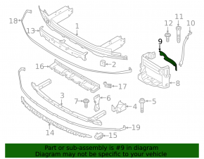 Eyepiece bracket right BMW 5 G30 17-23