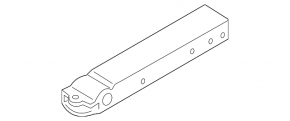Right front bumper lower reinforcement fang BMW X2 F39 18-19 front