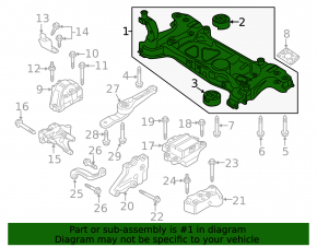 Front subframe VW Beetle 12-19