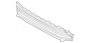 Lower grille front bumper VW Jetta 15-18 USA without parking sensors