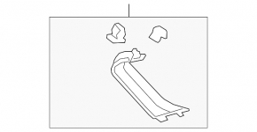 Trunk door trim right VW Tiguan 18-24 black