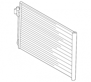 Air conditioning radiator condenser BMW X5 F15 14-18 N55 AVA