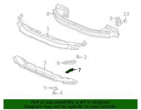 Front bumper protection bracket left Honda Civic XI FE/FL 22-