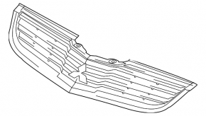 Mitsubishi Galant 07-08 radiator grille chrome molding