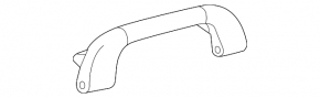 Ceiling handle rear left 3 row Toyota Sienna 11-14 beige