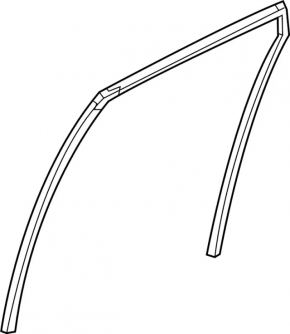 Rear right window seal for Infiniti QX50 19-25