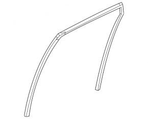 Rear right window seal for Infiniti QX50 19-25