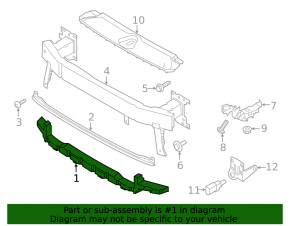 Audi Q3 83A 19-25 Front Bumper Absorber