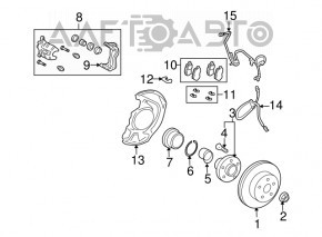 ABS Sensor Front Right Lexus RX300 RX330 RX350 RX400h 04-09