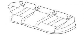 Rear seats, 2nd row, Audi A4 B9 20-25, gray leather