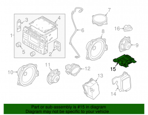 Audio amplifier Kia Sorento 16-18