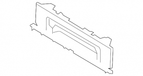 Trunk opening trim inner Porsche Panamera 10-16 black