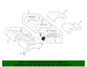 Mercedes GLC 16-22 rear row Isofix cover, black