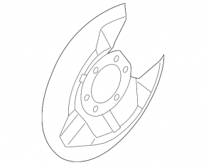 Brake Disc Cover Rear Left Mazda 3 14-18 BM