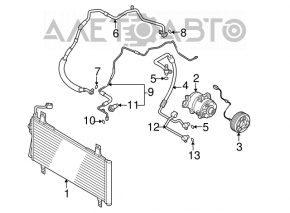 Mazda6 03-08 2.3 air conditioner condenser radiator