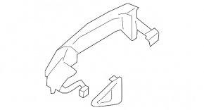 Door handle outer front right Ford Ecosport 18-22 structure