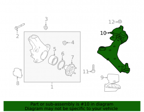 Lower control arm, front right, Jaguar E-Pace 18-20