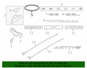 Ford Escape MK4 20-24 Tailgate Badge Emblem