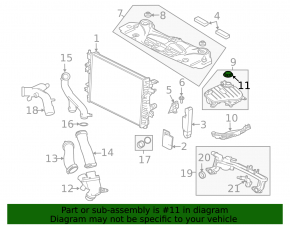 Coolant expansion tank cap Jaguar F-Pace X761 17-25 3.0, 5.0
