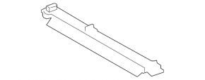 Upper radiator deflector for Toyota Rav4 22-25 2.5 hybrid