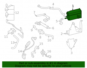 Carbon Canister Absorber Assembled Mitsubishi Eclipse Cross 18-24