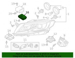 AFS control unit VW CC 13-17 rest