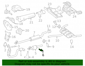 Muffler bracket rear left Mercedes CLA 250 14-19