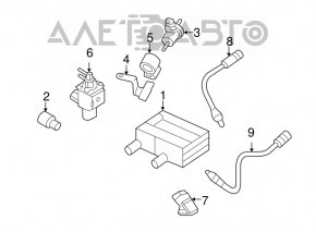Hyundai Sonata 11-15 engine compartment purge valve