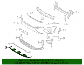 Front bumper lip VW Taos 22-25