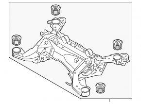 Volvo XC90 16-22 T8 rear subframe for air suspension