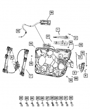 Front Right Door Lock Dodge Durango 11-