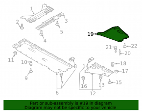 Rear center underbody protection Audi A6 C8 19-