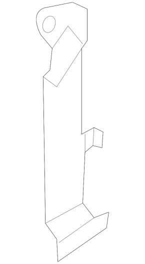 Left front bumper bracket for BMW 5 Series F10 11-16
