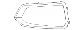 Right front bumper molding for BMW X6 G06 20-25 Without m type