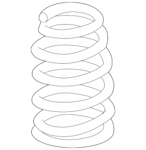 Rear left spring Honda CRV 12-14 FWD