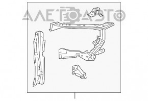Left eyelash bar for Lexus RX350 RX450h 10-15 TV