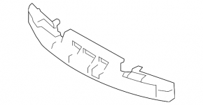 Front Bumper Absorber Nissan Sentra 16-19 Rest