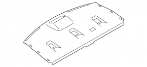 Rear shelf Subaru Legacy 15-19 black