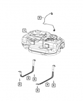 Fuel tank Chrysler Pacifica 17- 3.6 FWD