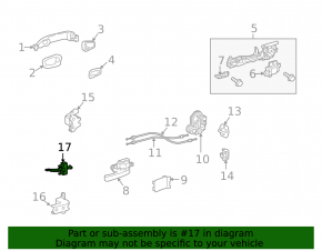 Lexus LX570 13-21 Rear Left Door Limiter