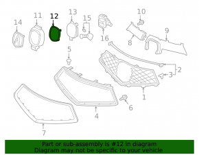 Acura ILX 19-22 grille molding for emblem