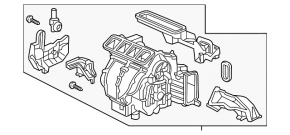 Bare fan housing, right side of Honda Civic X FC 16-21
