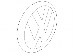 VW Touareg 11-14 trunk logo emblem