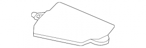 Right wiper grille trim Chevrolet Camaro 16-23
